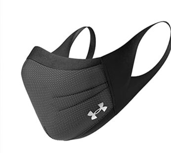 Under Armour unisex Sports Mask, Black (001)/White, Large/X-Large