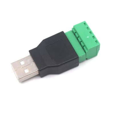 Kework USB Screw Terminal Block Connector, USB 2.0 Type A Female to 5 Pin Female Bolt Scre - Image 3