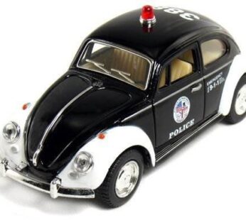 Kinsmart 5″ Classic Volkswage 1967 Beetle Police car 1:32 Scale (Black/White)