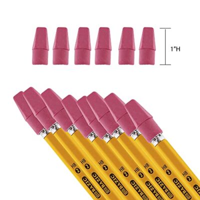 BAZIC Pink Eraser Top, Latex Free Pencil Tops Erasers, Arrowhead Caps Erasers for Kids Stu - Image 3