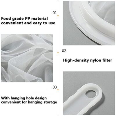 Strainers Fine Mesh Household Separator Fine Net 400 Mesh High Density Non Slag for Soybea - Image 3
