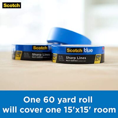 ScotchBlue Sharp Lines Multi-Surface Painter's Tape, 0.94 Inches x 60 Yards, Blue, Paint T - Image 9