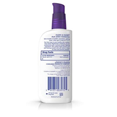Clean & Clear Essentials Dual Action Facial Moisturizer with Salicylic Acid Acne Medicatio - Image 3