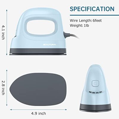BEAUTURAL Mini Heat Press Machine, Easy to Use for T-Shirts, Shoes, Hats, Bags and Small H - Image 9
