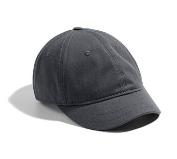 Zegoo Mens Womens Short Brim Baseball Cap Gray
