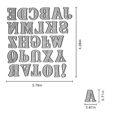 Metal Capital 26 Alphabet Cutting Dies, Lowercase 26 Letters Alphabet Die Cuts for Card Ma - Image 2