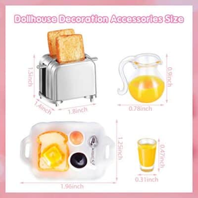 Dollhouse Decoration Accessories 1:12/1:6 Dollhouse Miniature Scene Model Mini Kitchen Acc - Image 2