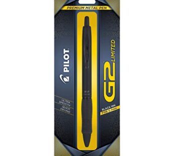 Pilot, G2 Limited Premium Gel Roller Pen, Fine Point 0.7 mm, Matte Black Barrel, Black Ink