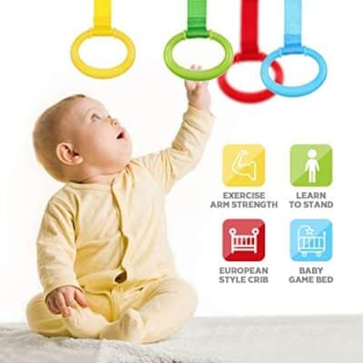 NUOBESTY Baby Crib Pull Ring Walking Assistant Pull Up Ring Bed Stand Up Rings for Kids Wa - Image 6