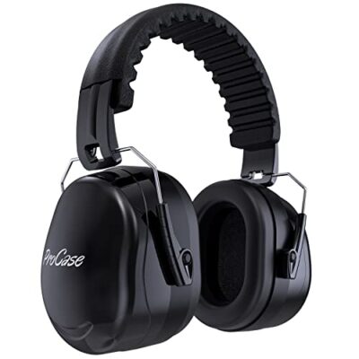 ProCase Noise Reduction Safety Ear Muffs, 32dB Noise Cancelling Hearing Protection Earmuff