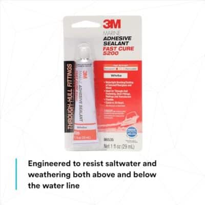 3M Marine Adhesive Sealant Fast Cure 5200 (06535) Permanent Bonding and Sealing for Boats - Image 5