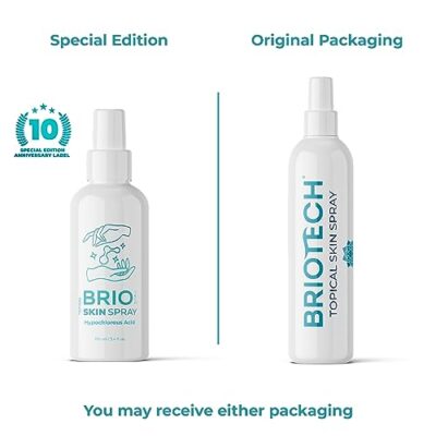 BRIOTECH Topical Skin Spray, Hypochlorous Acid Spray for Body & Face, Eyelid Cleanser, HOC - Image 2