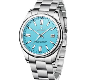 BENYAR AKNIGHT Watch for Men, Waterproof Stainless Steel Quartz Movement Watches, Fashion