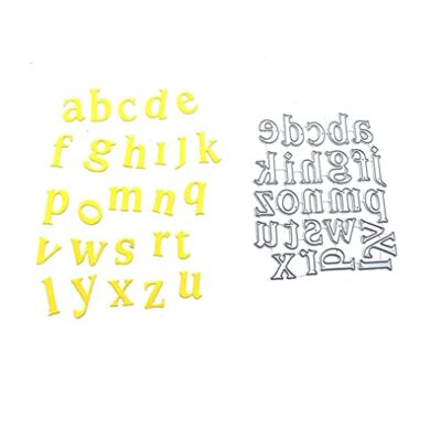 Metal Capital 26 Alphabet Cutting Dies, Lowercase 26 Letters Alphabet Die Cuts for Card Ma - Image 6