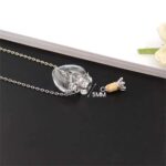 1PC Clear Heart Vial Perfume Bottle Necklaces Stainless Steel Chain Make a Wish blood vial - Image 3
