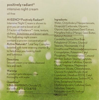 Aveeno Positively Radiant Intensive Night Cream, 1.7 Ounce - Image 3