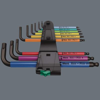 Wera Tools 05073593001 950 SPKL/9 SM N SB Long ARM HEX Key Set, One Size, Multi - Image 3