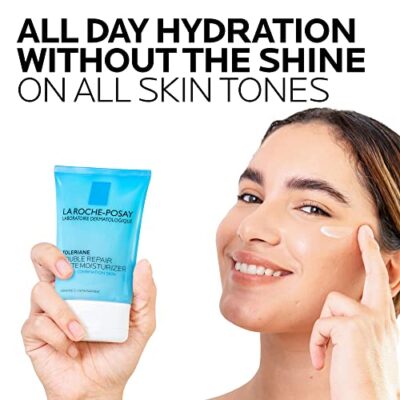 La Roche-Posay Toleriane Double Repair Matte Face Moisturizer, Daily Gel Moisturizer For O - Image 5