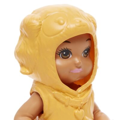 Barbie Skipper Babysitters Club Dress Up Babies - Brown Eyed Baby Dressed in a Tan Puppy O - Image 3