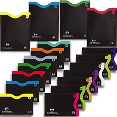 18 RFID Blocking Sleeves (14 Credit Card Holders & 4 Passport Protectors) Ultimate Premium