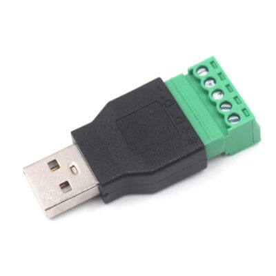Kework USB Screw Terminal Block Connector, USB 2.0 Type A Female to 5 Pin Female Bolt Scre - Image 2