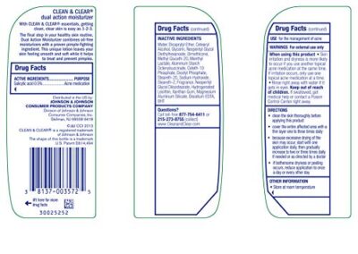 Clean & Clear Essentials Dual Action Facial Moisturizer with Salicylic Acid Acne Medicatio - Image 4