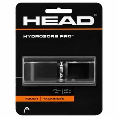 HEAD Hydrosorb Pro Tennis Racket Replacement Grip - Tacky Racquet Handle Grip Tape - Black