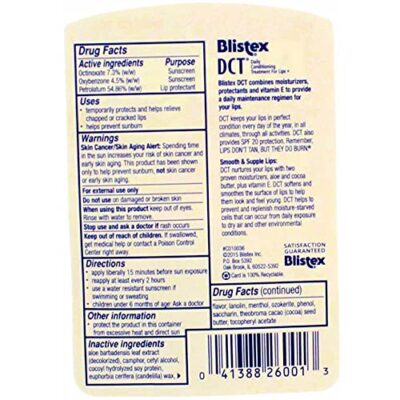 Blistex Lip Balm Dct(Daily Conditioning Treatment) Spf 20. - Image 4