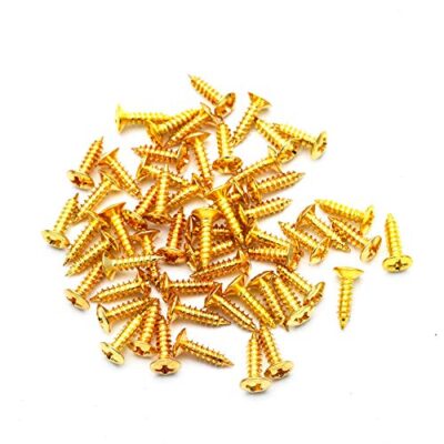 GETMusic 3MM Electric Guitar Bass Pickguard Screws Pick Guards Scratch Plate Mounting Scre