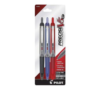 PILOT Precise V5 RT Refillable & Retractable Liquid Ink Rolling Ball Pens, Extra Fine Poin