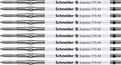 Schneider Express 775 Medium 1.0mm Ballpoint Refill, Box of 10, Black (7761)