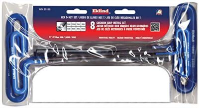 EKLIND 55198 Cushion Grip Hex T-Key allen wrench - 8pc set Metric MM sizes 2-10 (9In shaft - Image 2