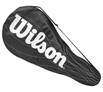 Wilson Performance Racket Cover for One Tennis Racket,Black/White