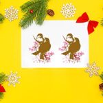 Hying 2 Love Birds on Flowers Words Clear Stamps for Card Making Scrapbooking Crafting DIY - Image 5