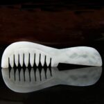 Jade Scalp Massage Comb, Natural Jade Stone Gua Sha Scraping Massage Tool for Arms, Legs, - Image 3