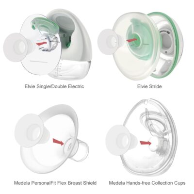 Maymom 15mm Flange Insert Compatible with Elvie Single/Double Electric, Elvie Stride Cup ( - Image 5