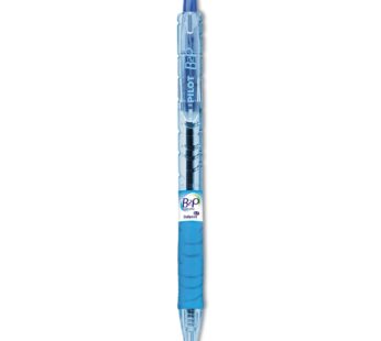 Pilot B2p Bottle-2-Pen Recycled Ballpoint Pen, Retractable, Fine 0.7 Mm, Blue Ink, Translu