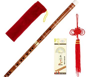 1pkg Traditional Handmade Dizi Bamboo Flute Chinese Musical Instrument in E Key