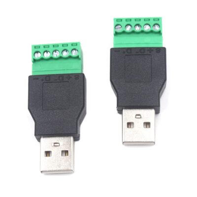 Kework USB Screw Terminal Block Connector, USB 2.0 Type A Female to 5 Pin Female Bolt Scre - Image 5