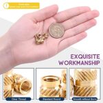 Swpeet 300Pcs 5 Values M2 M3 M4 M5 M6 Female Thread Knurled Nuts Brass Threaded Insert Emb - Image 5