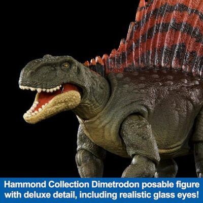 Jurassic World Dominion Hammond Collection Dimetrodon Dinosaur Figure, Premium Design & Ar - Image 2