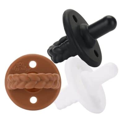Itzy Ritzy Silicone Pacifiers for Newborn - Sweetie Soother Pacifiers Feature Collapsible - Image 2