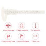 Vernier Caliper Waterproof Plastic Eyebrow Permanent Makeup Ruler Students Experimental Me - Image 6
