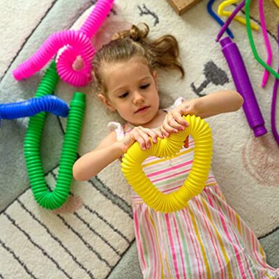 NUTTY TOYS Jumbo XXL Pop Tubes Sensory Toys, Fine Motor Skills Learning Baby Toddler Toy, - Image 4