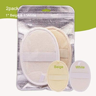 2 Pack Exfoliating Shower Loofah Sponge Pads, Body Scrubber for Men Women Removing Dead Sk - Image 5