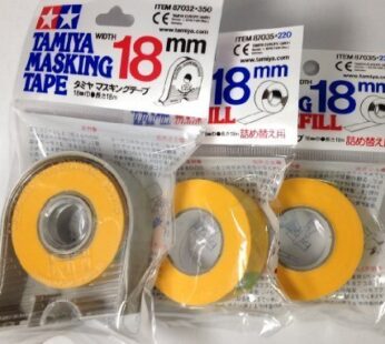 Tamiya 18mm Masking Tape with 2pcs Refill