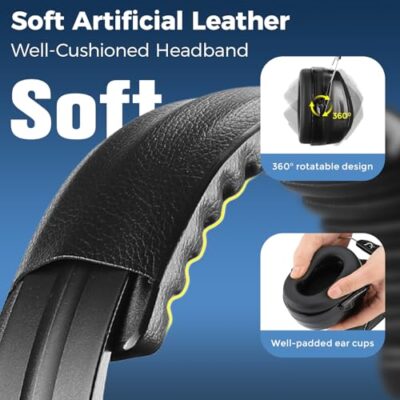 ProCase Noise Reduction Safety Ear Muffs, 32dB Noise Cancelling Hearing Protection Earmuff - Image 7