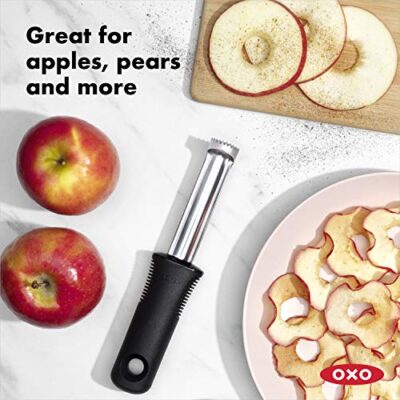 OXO Good Grips Apple Corer,1 EA, Silver/Black - Image 7