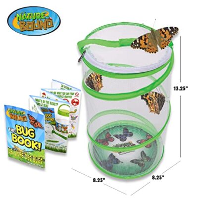 Nature Bound Butterfly Growing Kit - Live Caterpillar to Butterfly Project for Kids - Incl - Image 2