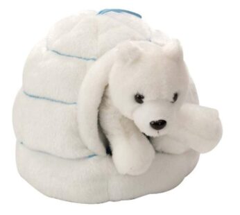 Wild Republic Polar Bear Plush, Stuffed Animal Toy, Gifts for Kids, Polar Igloo, 6 Inches